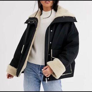 & Other stories faux shearling jacket